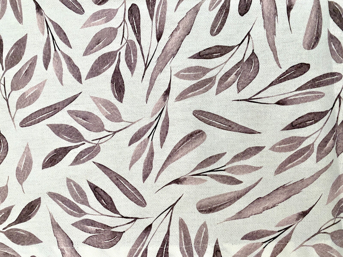 Sprügel moderner Tischläufer NEU Digitaldruck Blattdesign Natur Altrose 50x150cm