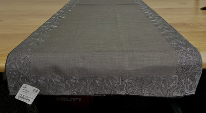 Sander Festlicher Läufer ILLUSION Bestickt Grau Silber 50x150cm