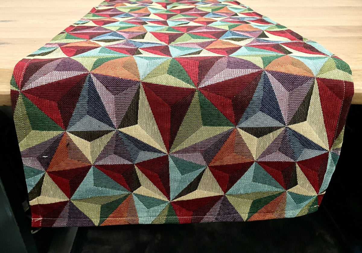 DEKORATEX Chicer  Jaquard Tischläufer NEU Grafisches Design Multicolour 40x140cm