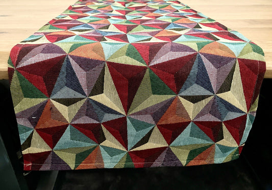 DEKORATEX Chicer  Jaquard Tischläufer NEU Grafisches Design Multicolour 40x140cm