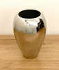 Fink  moderne Edelstahl Vase MALANA NEU Gehämmert Vernickelt 32 cm Hoch