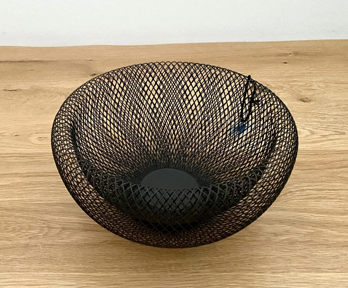 Philippi moderne Schale MESH Neu Stahl Pulverbeschichtet 25cm Rund