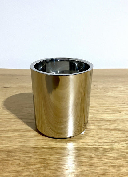 Fink moderner Edelstahl Stumpenhalter SOBRIO NEU Poliert 11 cm Hoch