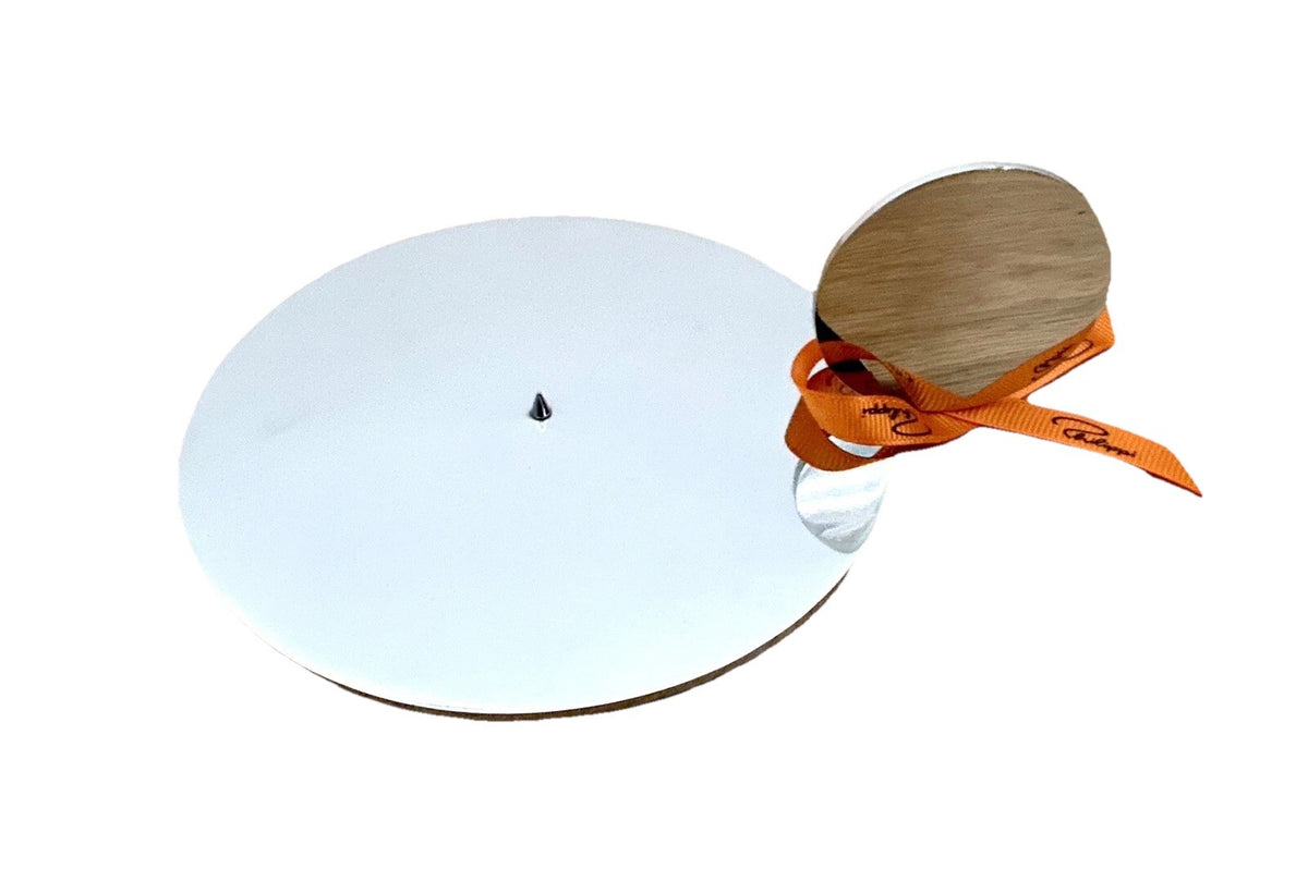 Philippi moderner Edelstahl Kerzenhalter RADIUS Neu Hochglanzpoliert Silber 15cm