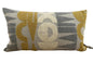 Rohleder moderne Jaquard Wende-Kissenhülle RUNE SUN NEU Gelb Creme Grau 60x35 cm