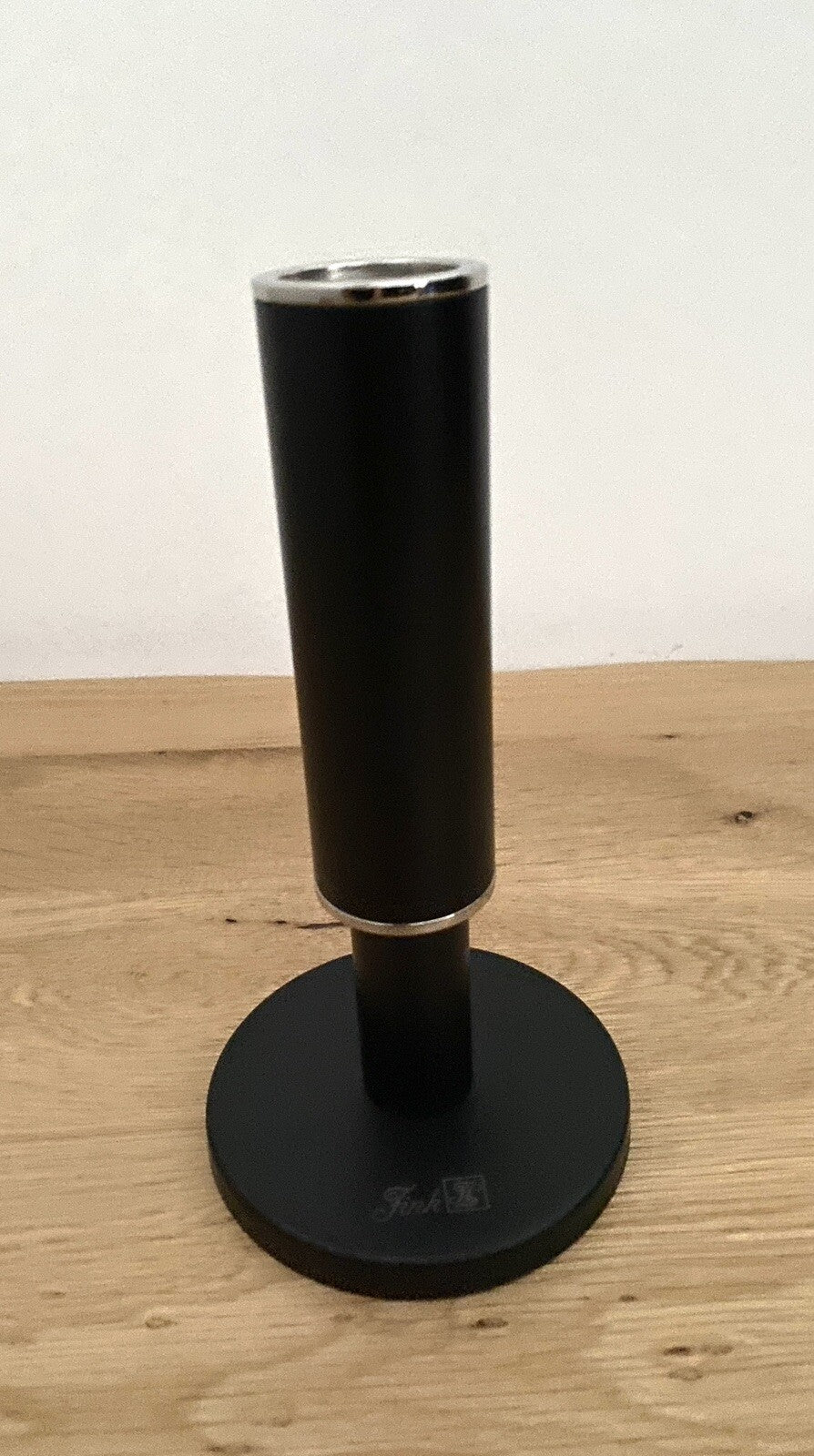Fink Edler Kerzenleuchter RITMO NEU Schwarz  Pulverbeschichtet Vernickelt 18 cm