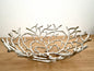 Gilde chice Aluminium Schale TWIGS Neu Silber 45 cm Rund