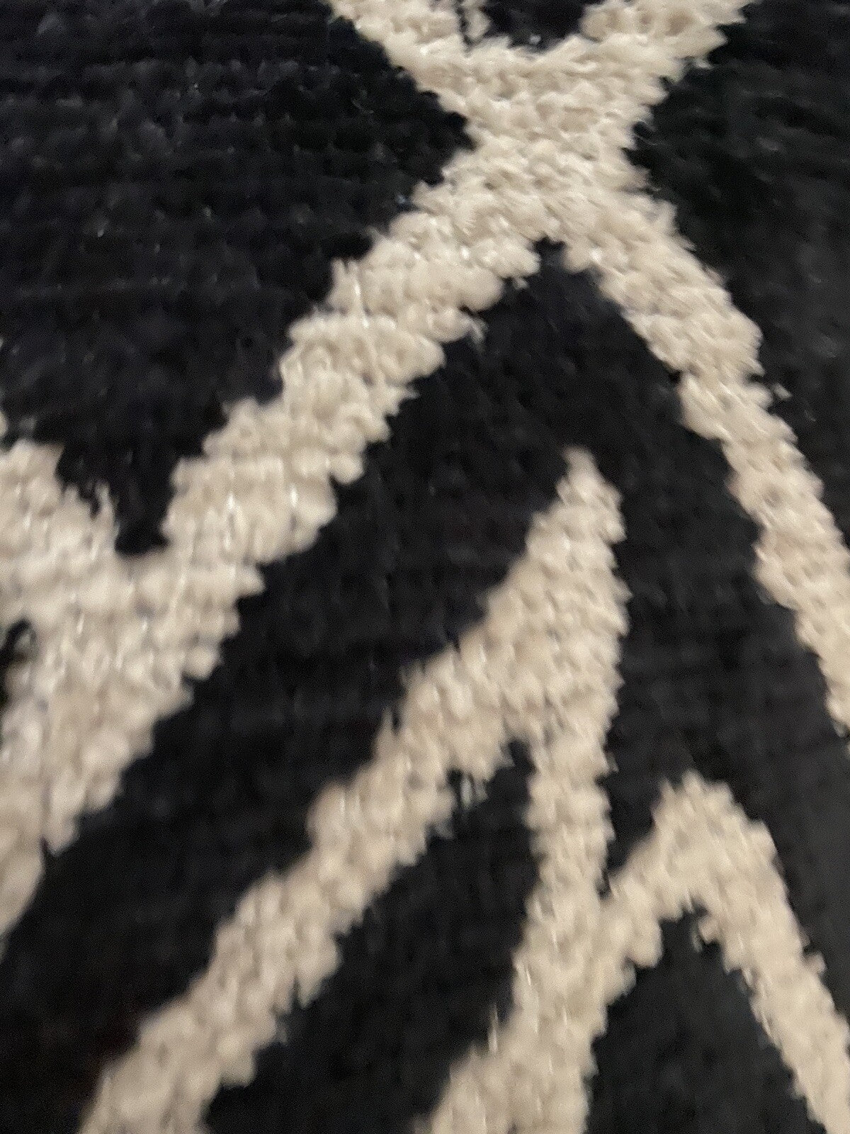 Sprügel Moderne Velour Kissenhülle NEU Abstrakt Schwarz Beige 45x 45 cm