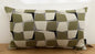Rohleder moderne Jaquard Kissenhülle SQUARE DANCE NEU Grau Grün Natur 60x35 cm