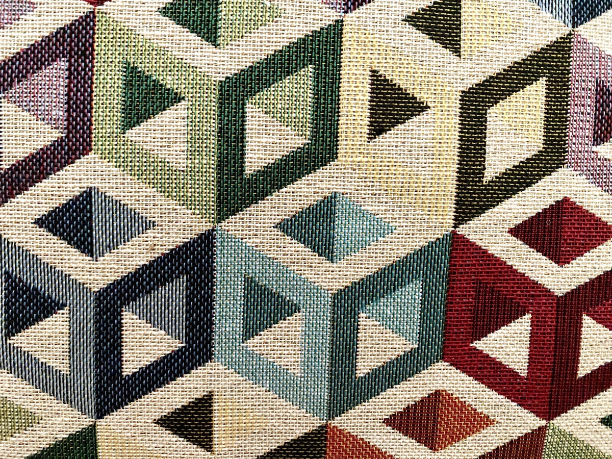 DEKORATEX Jaquard Kissen Gefüllt  NEU Grafisches Design Multicolour  40x60 cm
