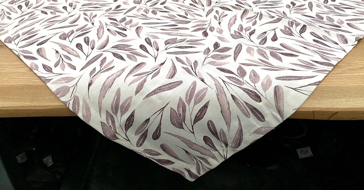 Sprügel moderne Mitteldecke NEU Digitaldruck Blattdesign Natur Altrose 85x85cm