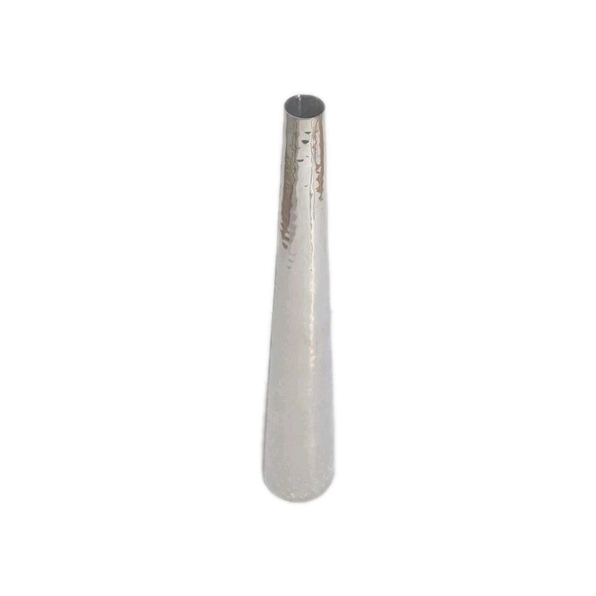 Fink moderner Edelstahl Vase CUBA NEU Gehämmert 43 cm Hoch