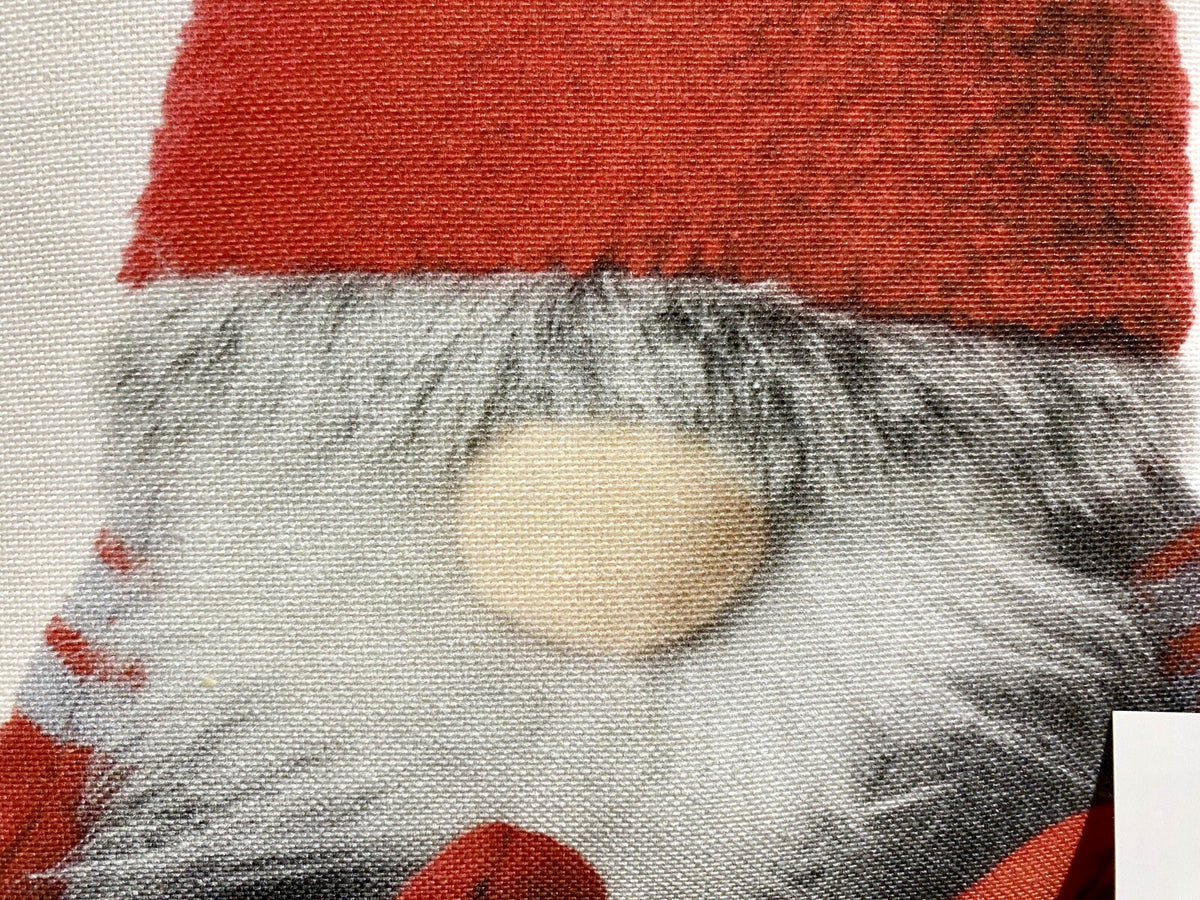 Sprügel Weihnachts-Kissenhülle bedruckt NEU Wichtel  Creme Rot Grau 45x45cm