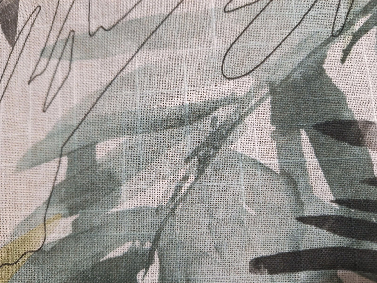 Sander Tischläufer PALM SHADES bedruckt Blätter abstrakt Grün Schwarz  40x100cm