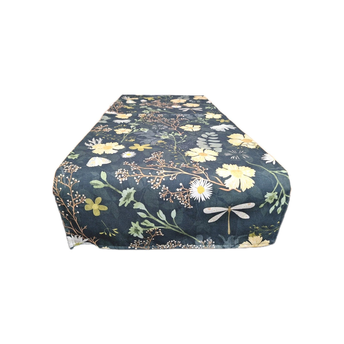 Pichler moderner Tischläufer Floral abstrakt NEU bedruckt Grün Gelb 45x120 cm