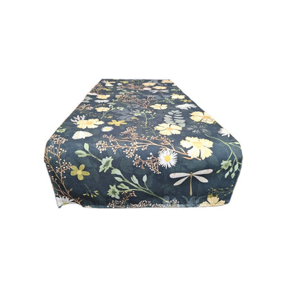 Pichler moderner Tischläufer Floral abstrakt NEU bedruckt Grün Gelb 45x120 cm