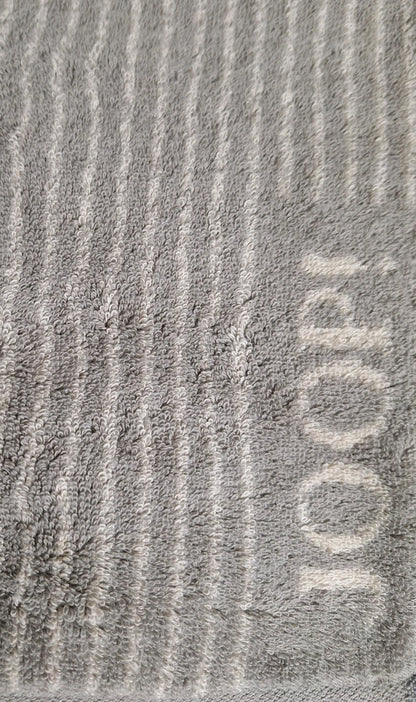 JOOP! Handtuch SIGNATUR NEU Streifen Grau Taupe Schwarz 50x100 cm