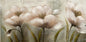 Formano chices Gemälde NEU Blütendesign mit Goldschimmer 40x80 cm