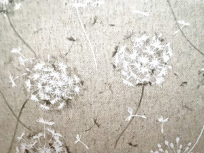 DEKORATEX Chices Outdoor Kissen Gefüllt NEU Pusteblume Sand Weiß 50x50 cm