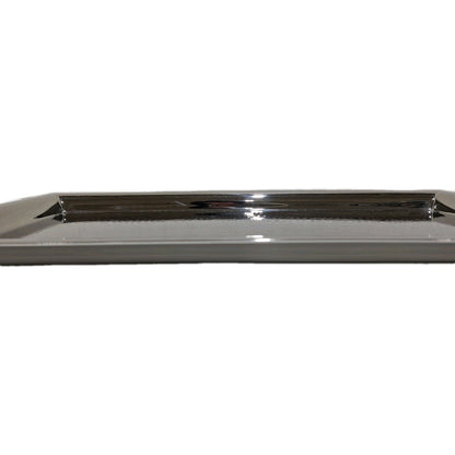 Fink Edelstahl  Tablett NAGANO Neu Gehämmert Silber Rechteckig  48x24 cm