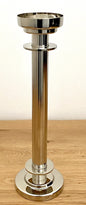 Fink moderner Kerzenleuchter RICARDO NEU Vernickelt 37 cm Hoch