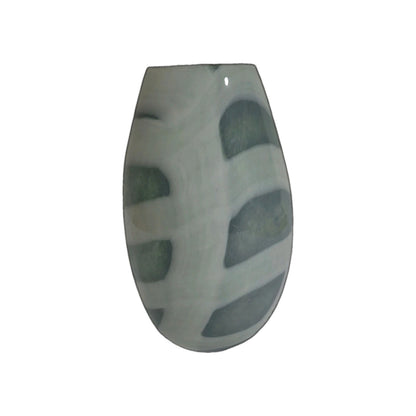 Mossapour Glas Vase KARO Neu Salbei 27cm Hoch