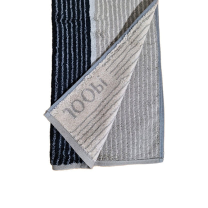 JOOP! Handtuch SIGNATUR NEU Streifen Grau Taupe Schwarz 50x100 cm