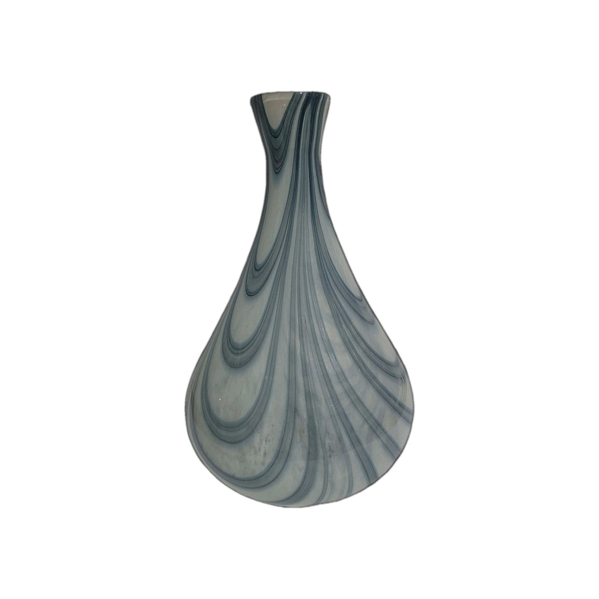 Mossapour Glas Vase CINTA NEU hellblau Modern Art 38cm Hoch