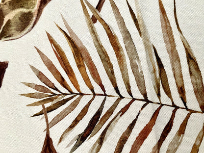 Sprügel moderner Tischläufer NEU Digitaldruck Blattdesign Natur Braun 50x150cm