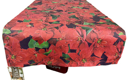 Apelt Weihnachts-Tischläufer Weihnachtsstern Digitaldruck Rot Grün 48x140cm