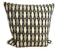 Rohleder Samt Kissenhülle  CRYSTAL NEU Abstrakt Schwarz Beige Vanille 45x 45 cm