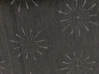 Apelt Jaquard Weihnachts-Tischband Sterne Anthrazit Silber 21x175cm