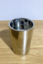 Fink moderner Edelstahl Stumpenhalter SOBRIO NEU Poliert 15 cm Hoch