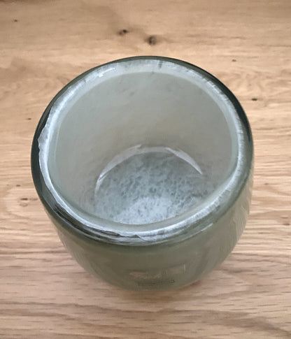 Fink modernes Glas Windlicht MARLY NEU Salbei 9,5 cm Hoch