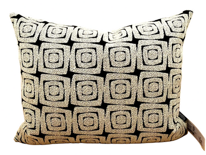 Rohleder moderne Jaquard Kissenhülle "Turtle" NEU  Schwarz  Creme 50 x 40 cm