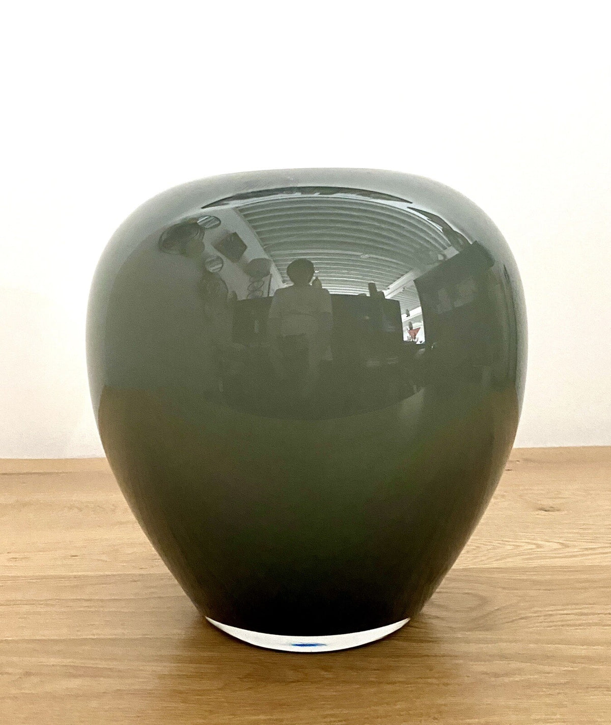 Fink  moderne Glas Vase LOSONE NEU Opal Grau 25 cm Hoch
