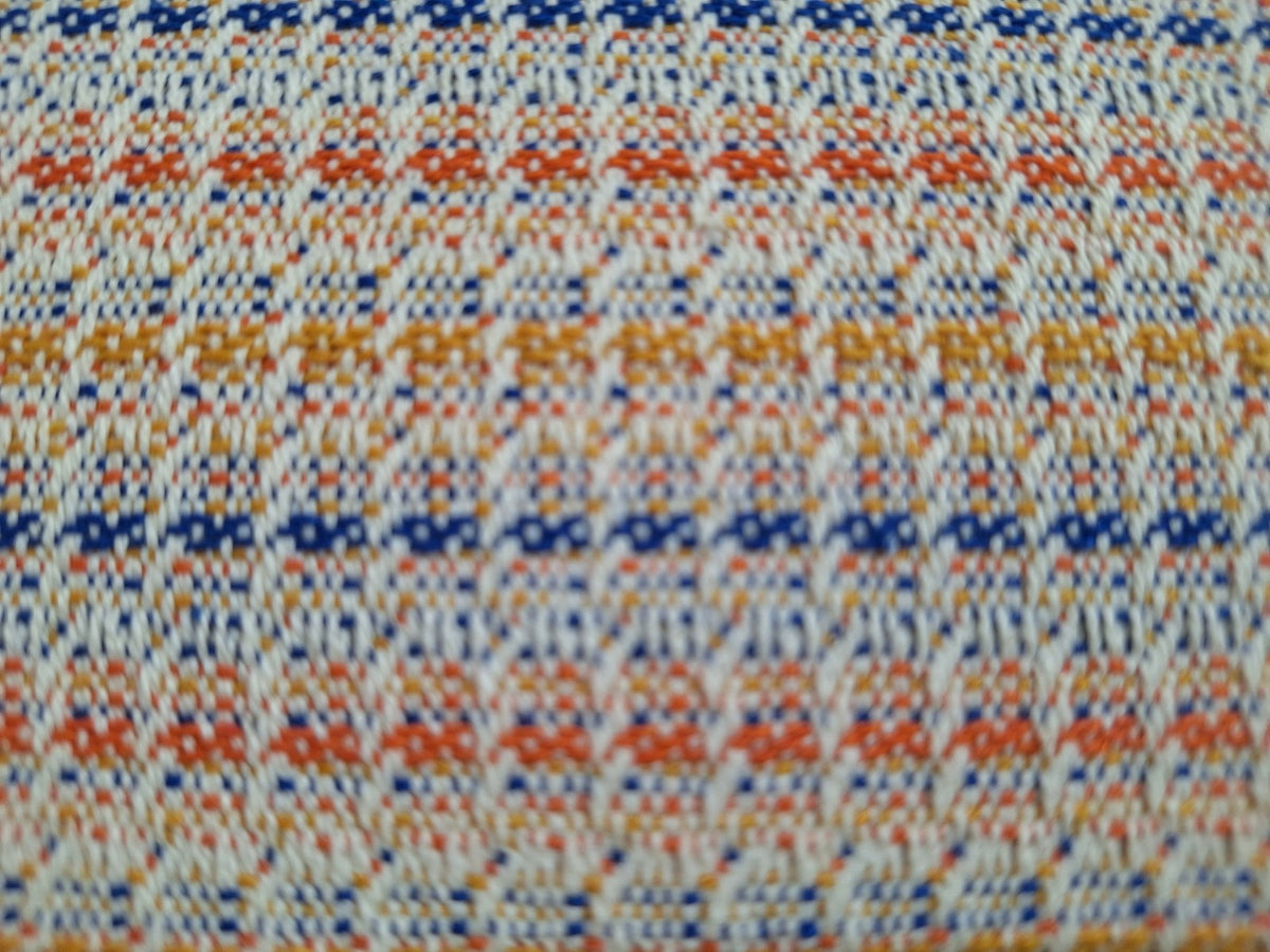 Sander Moderne Kissenhülle ARMANDO NEU Streifen  Orange Gelb Blau 50x50cm