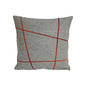 Sander Filz Kissenhülle Jeff NEU Bestickt  Streifen Grau Orange Rot 40 X 40  cm