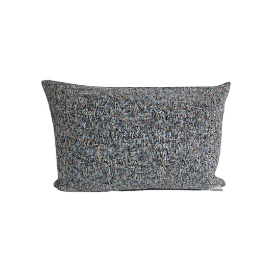 Sander moderne  Velour Kissenhülle LANA NEU Blau Meliert 40x60cm