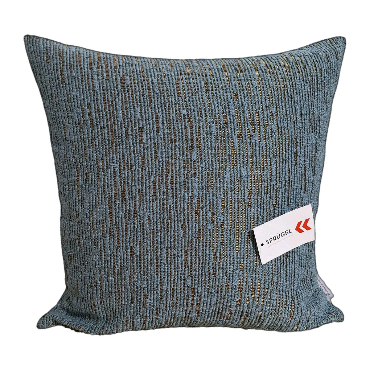 Sprügel moderne Velour Kissenhülle  Streifen Bronze Glänzend Salbei 45x45cm