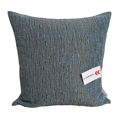 Sprügel moderne Velour Kissenhülle  Streifen Bronze Glänzend Salbei 45x45cm