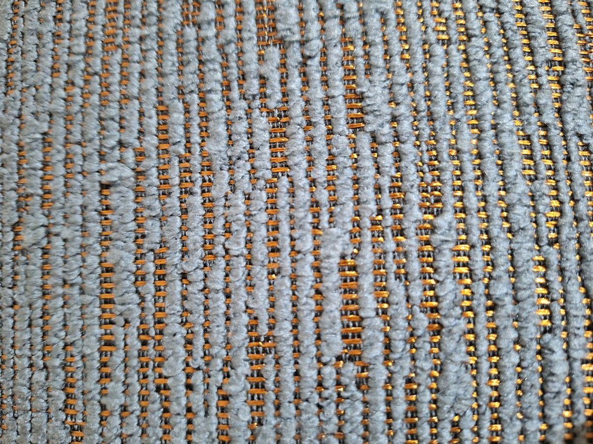 Sprügel moderne Velour Kissenhülle  Streifen Bronze Glänzend Salbei 45x45cm