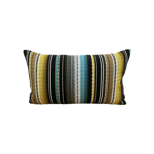 Rohleder moderne Jaquard Kissenhülle Maya Green NEU Türkis Gelb Weiß 60x35 cm