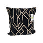 Sprügel Moderne Jaquard Velour Kissenhülle NEU Abstrakt Schwarz  Beige 45x45 cm