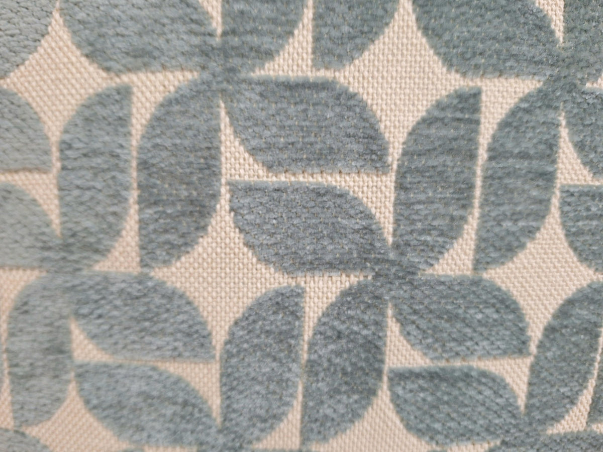 Sprügel moderne Velour Kissenhülle Blatt Abstrakt Natur Salbei 45x45 cm