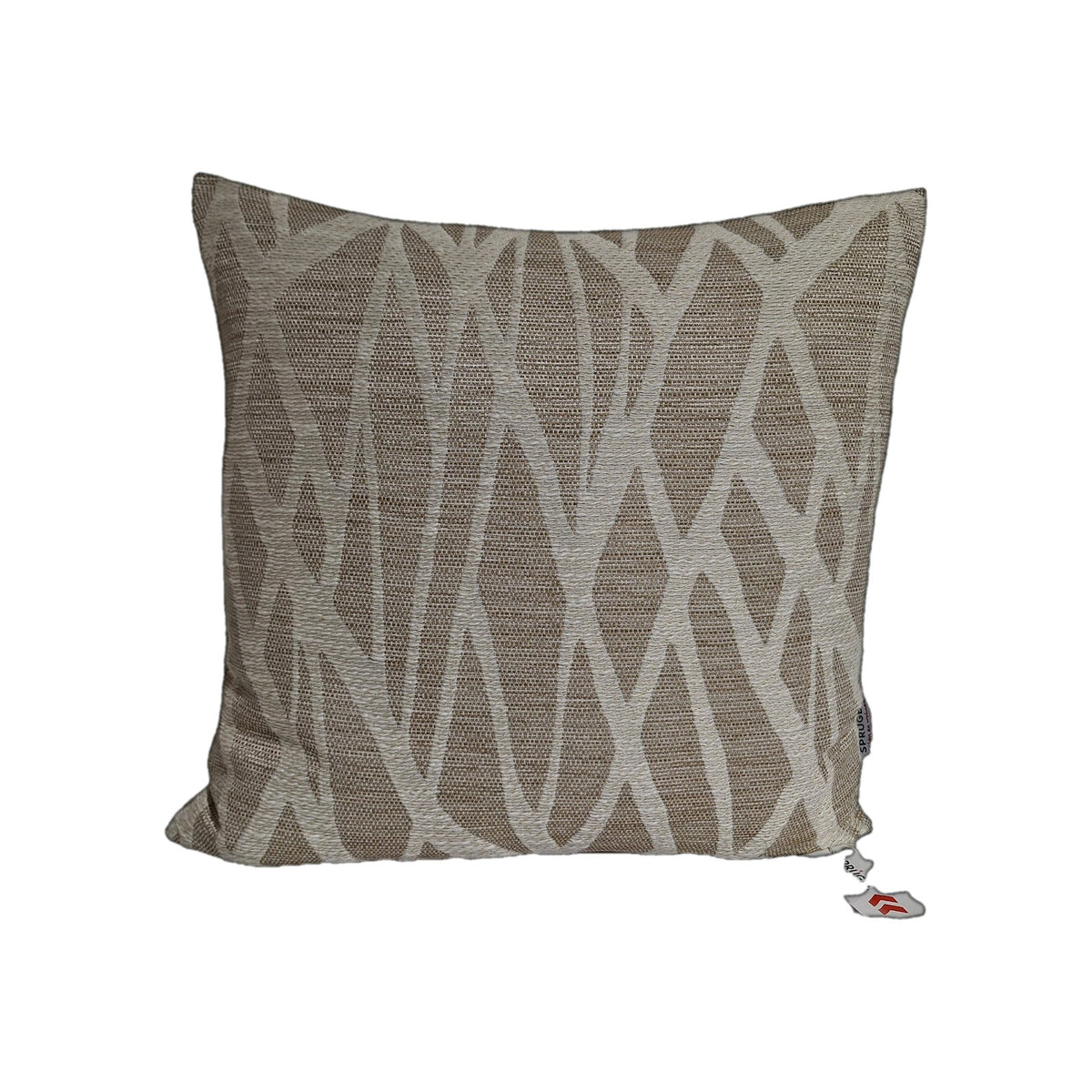 Sprügel Moderne Jaquard Kissenhülle NEU Abstrakt Natur Beige 48x48 cm