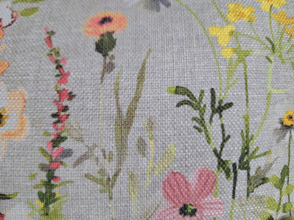 Thanks A Lot Abstraktes Blumenfeld Wendekissen gefüllt Grün Natur Rosa  35x55cm