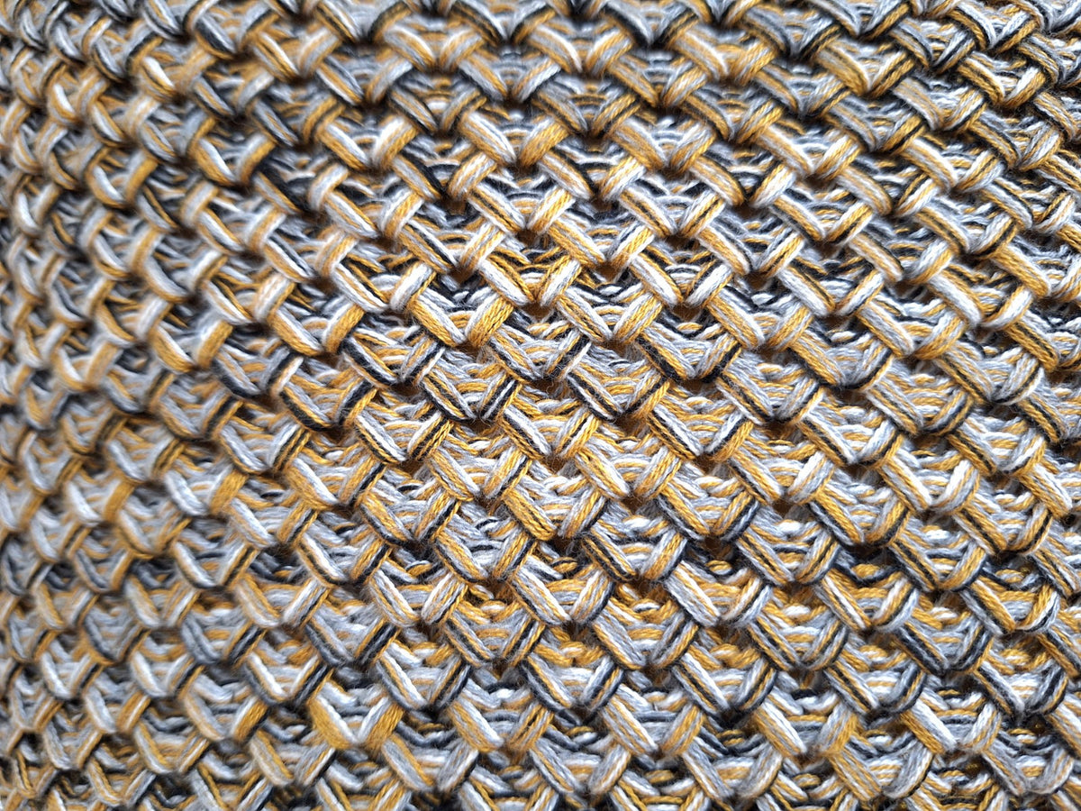 Kaheku moderne Kissenhülle AMON Strickoptik NEU Senf Grau Schwarz Weiß  45x45 cm