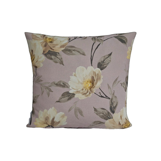 Sprügel moderne Kissenhülle NEU Digitaldruck Blütendesign Rosa Creme 50x50cm