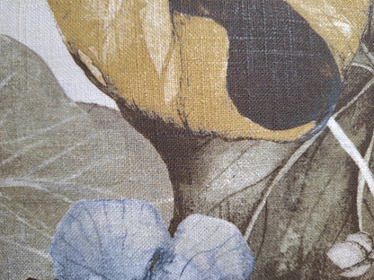 Sander Moderne Kissenhülle EMBER NEU Floral Oliv Senf Blau 50x50cm